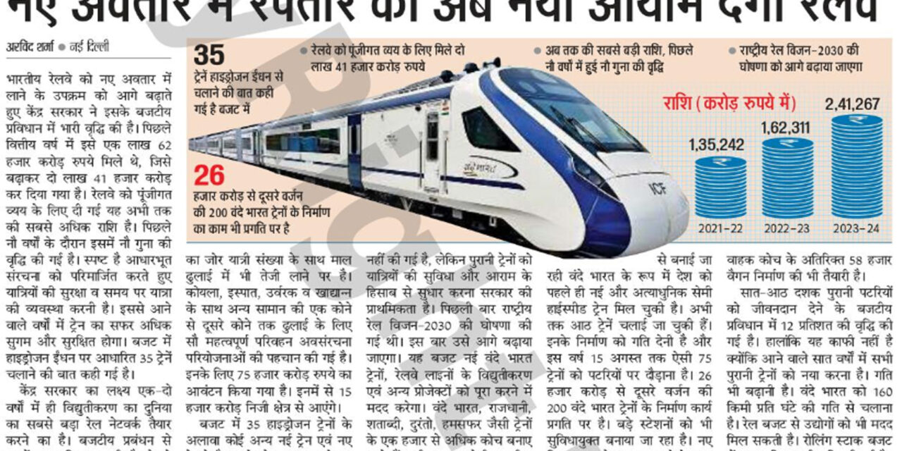 रेलवे का नया रूप देखते ही बनेगा, पढ़िए पूरी रिपोर्ट और जानिए रेलवे में क्या क्या बदलाव होने वाले हैं